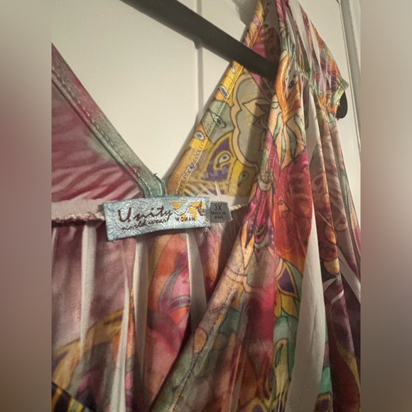 Double V Patterned Dress - Picture 2 of 3